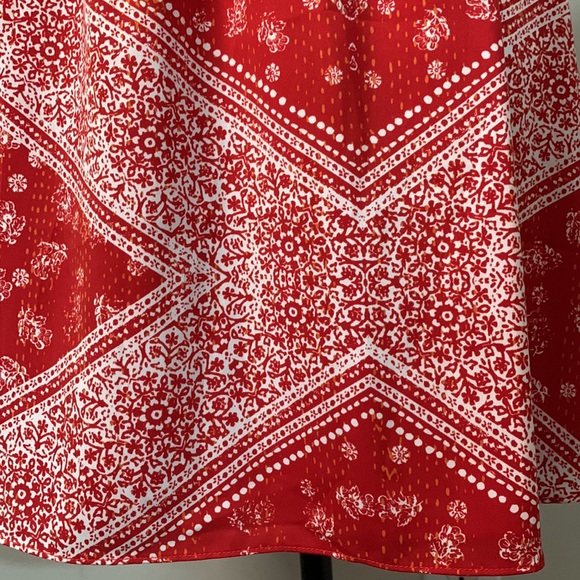 Tularosa Trinity Dress Color: Cherry ScarfSize: S - Picture 8 of 16